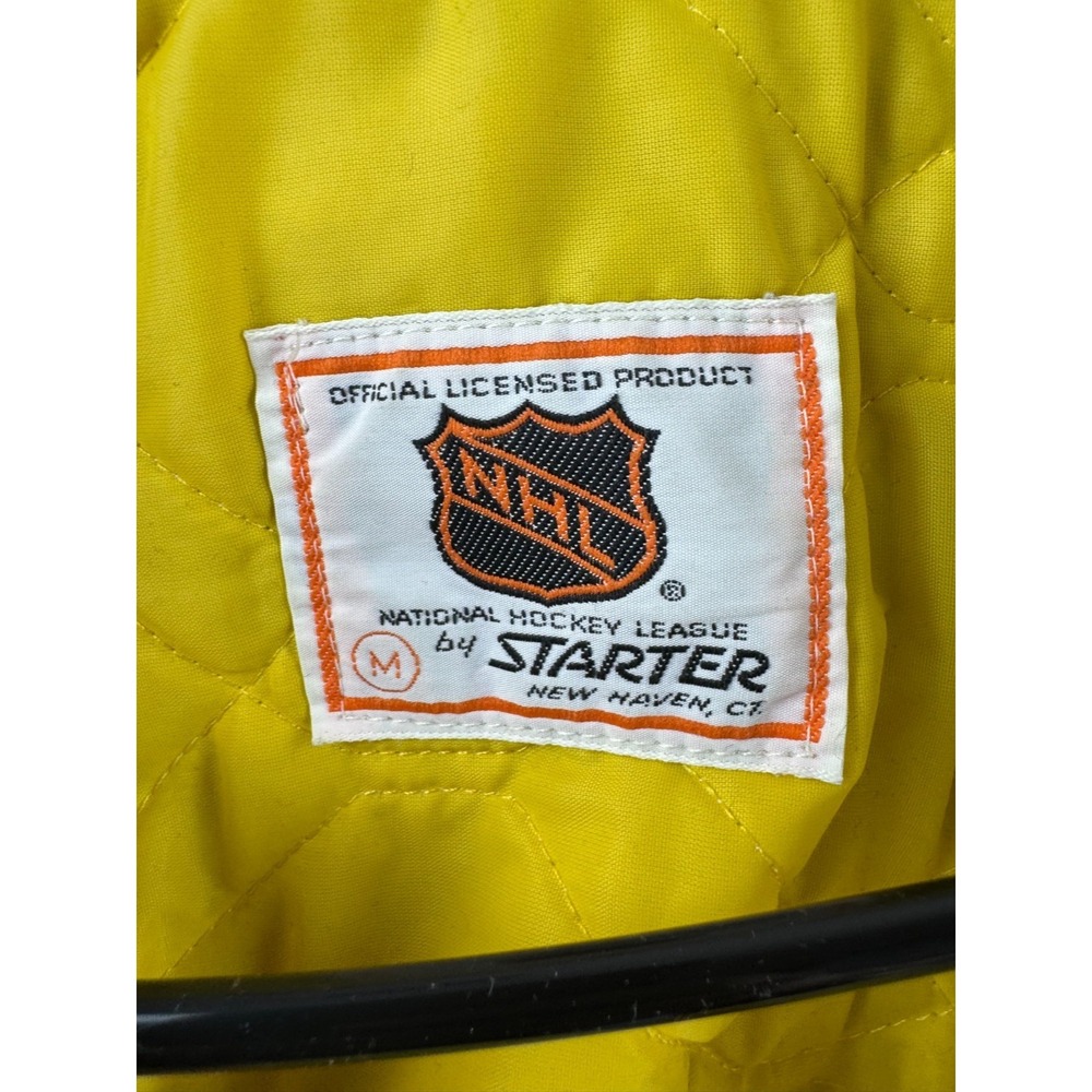 Vintage Pittsburgh Penguins Jacket Mens Medium 80s 90s Starter Bomber Hockey USA - Picture 15 of 16
